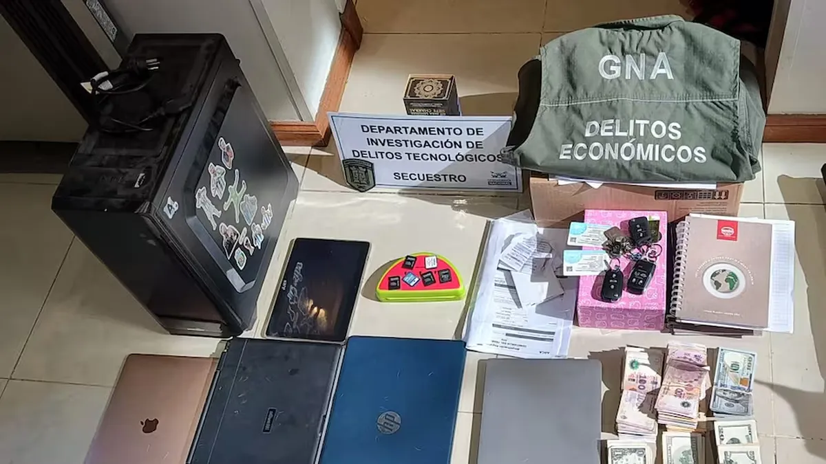 Los allanamientos se realizaron en Terralagos, El Rebenque y Santa Juana, donde Gendarmería secuestró dinero, vehículos y dispositivos electrónicos.