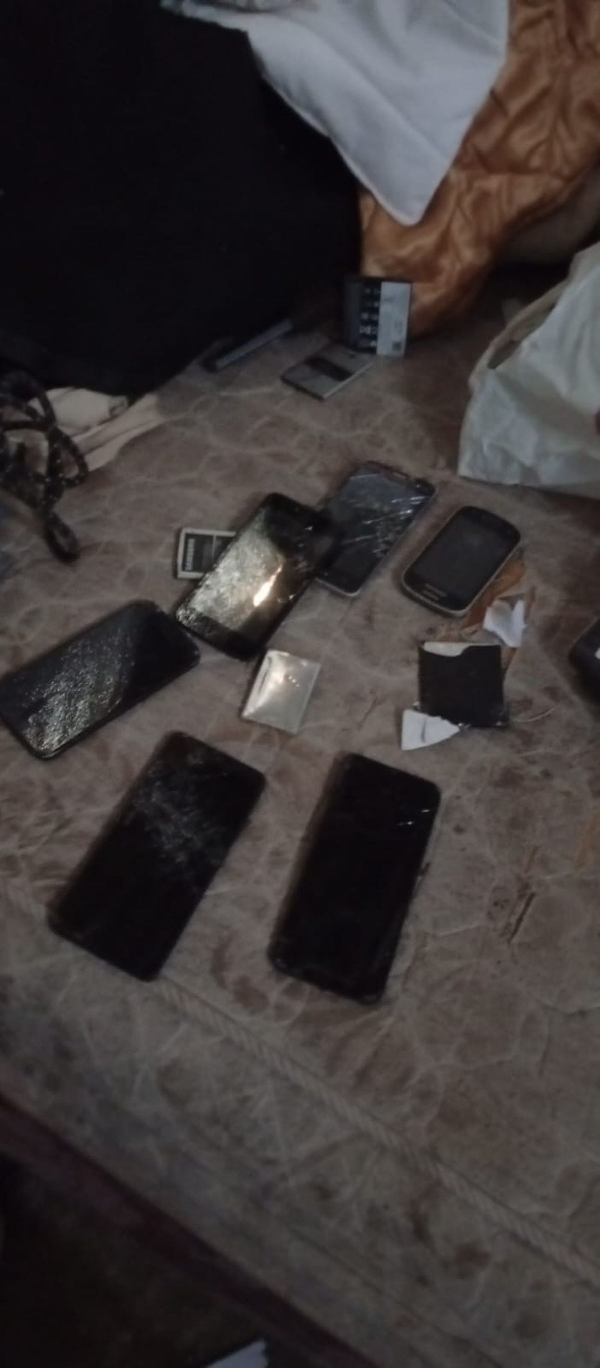 Algunos de los elementos incautados en San Vicente.