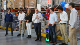 Fernando Gray participó de la inauguración de Bidcom Logistic en El Jagüel