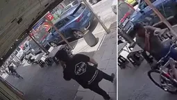 lanus: con una trompada, empleado de una hamburgueseria frustro el robo de una bicicleta