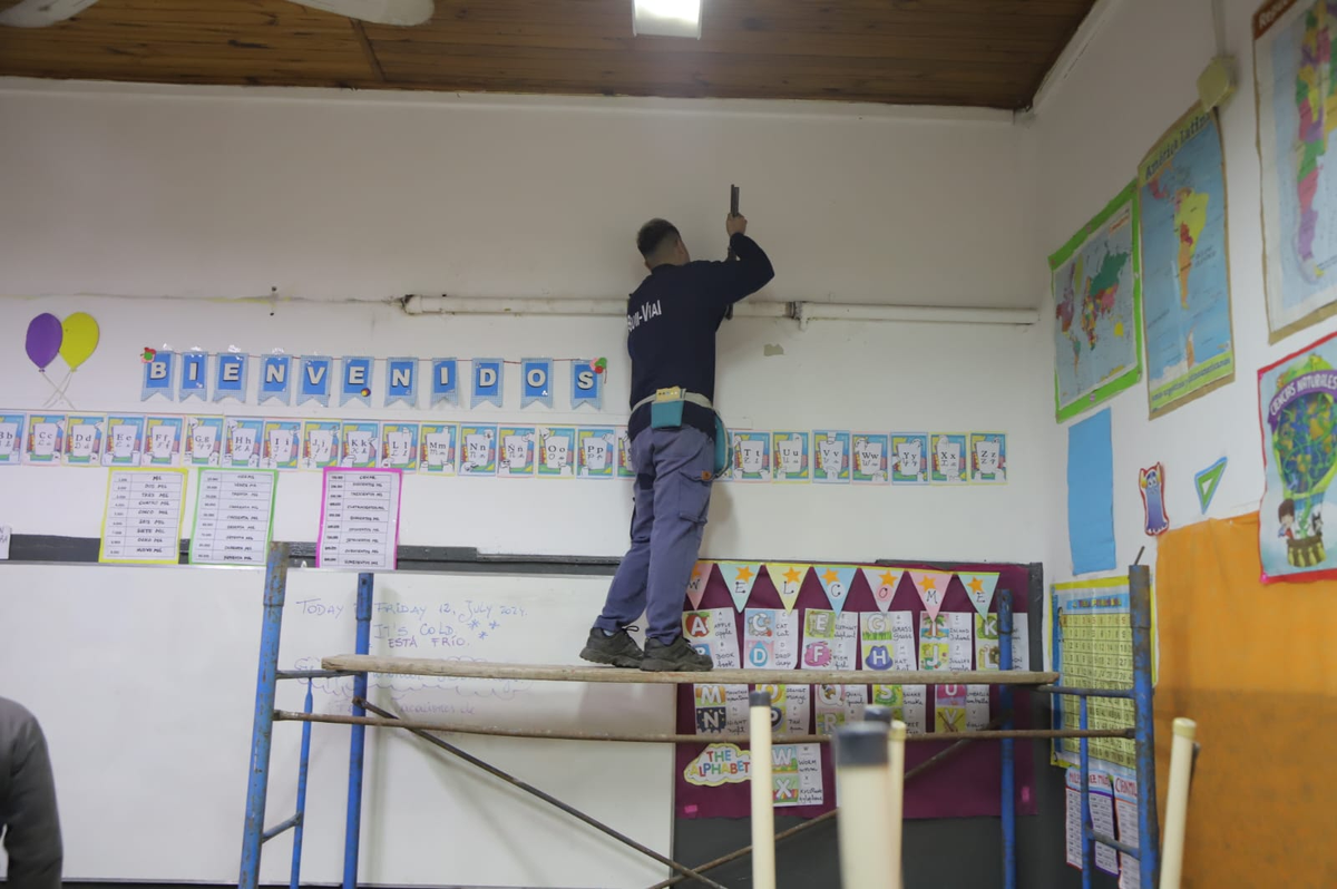 El Municipio de Esteban Echeverr&iacute;a contin&uacute;a con las obras en las escuelas del distrito.&nbsp;