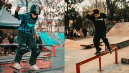 almirante brown: juntaron 75 pares de zapatillas para las escuelitas de skate en un festival