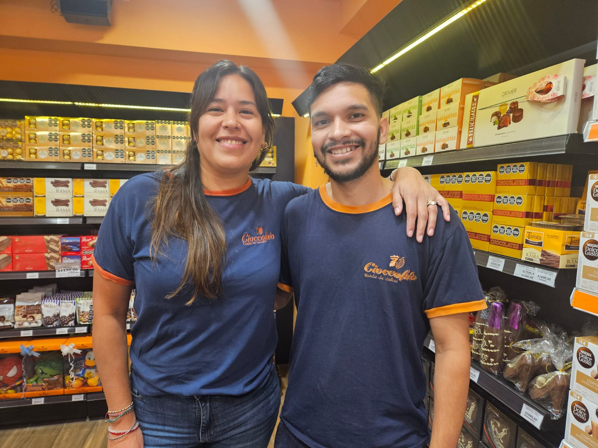 Noelia Fernández y Alejandro Riquelme, de Cioccolato. Noelia Fernández y Alejandro Riquelme, de Cioccolato.