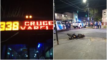 Choque fatal entre un colectivo y una moto en Lomas: murió un joven.