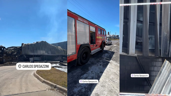 Volvió a prenderse fuego Logischem en el Polo de Ezeiza y denuncian demoras en el ingreso de bomberos