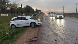 fuerte choque sobre la ruta 16 entre brown y canning: un menor hospitalizado