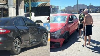 Almirante Brown: choque entre dos autos en el ingreso al Parque Industrial de Burzaco