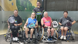 vecinos de monte grande suenan con el mundial de padel en silla de ruedas en espana