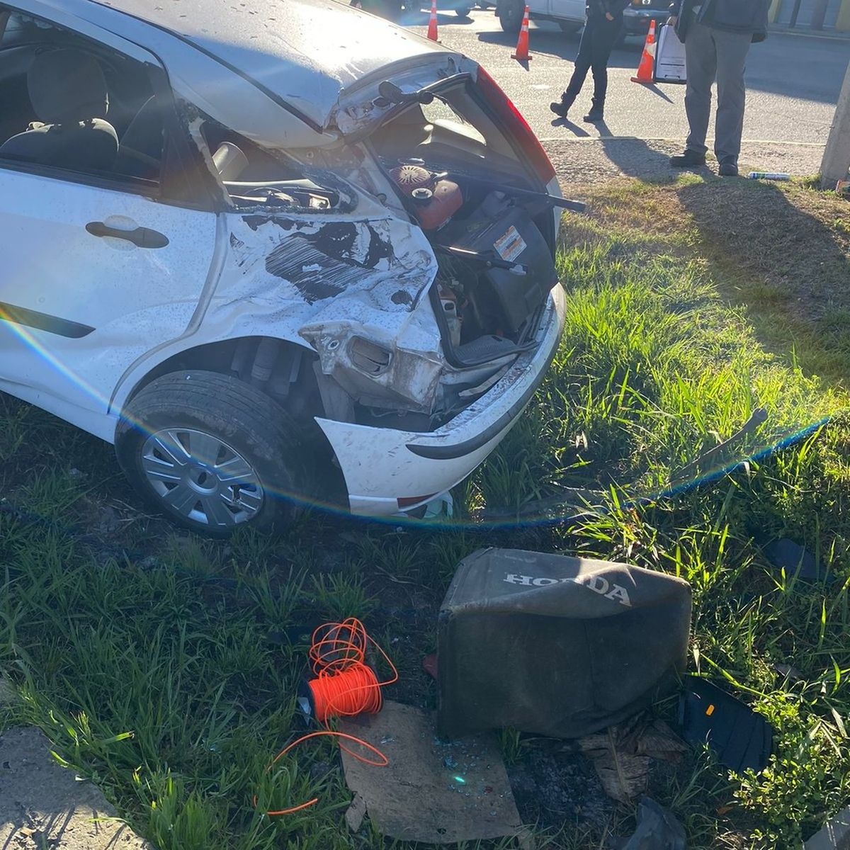 Una formación del Tren Roca arrolló a un auto en Ezeiza