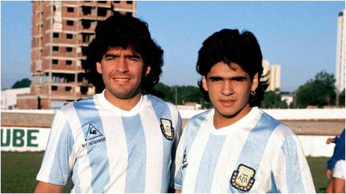 Los hermanos Maradona compartieron vestuario en la selecci&oacute;n.