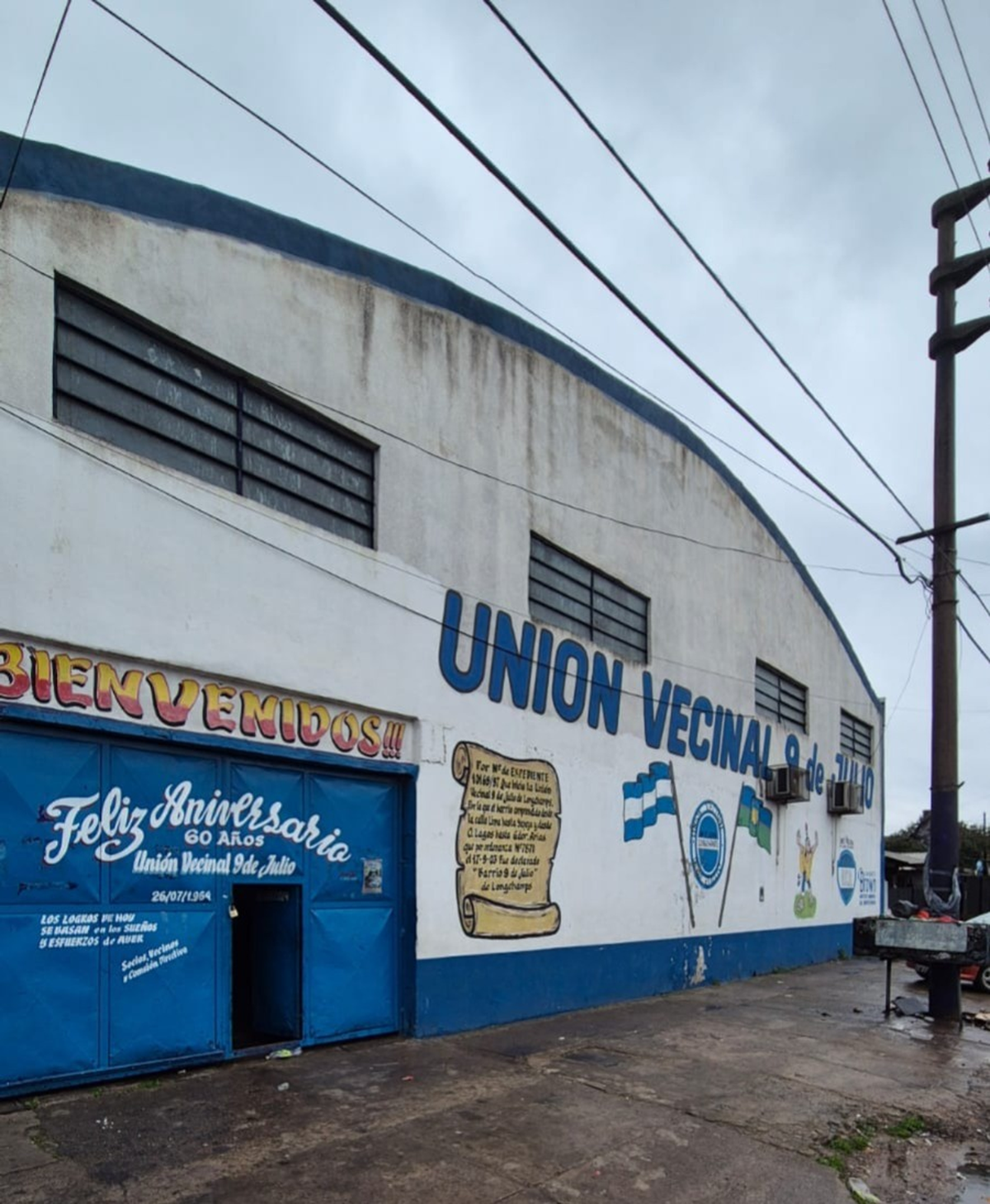 El Club Unión Vecinal 9 de Julio está ubicado en la calle San Martín al 2050.