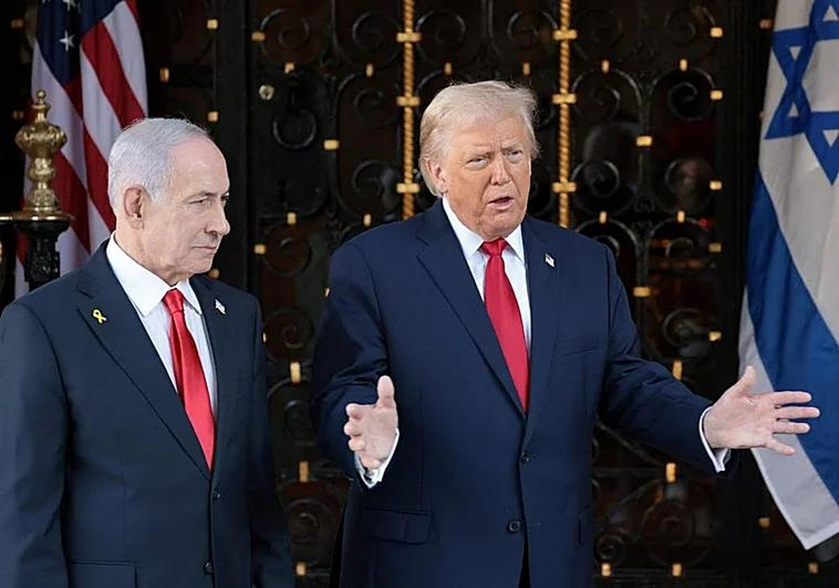 Donald Trump y Benjamin Netanyahu esta semana.