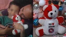 milagro de navidad en almirante brown: encontraron a pocho, el peluche de un nino perdido por 20 dias