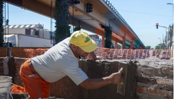 puente arenas: extienden obras sobre la avenida raul alfonsin en gerli