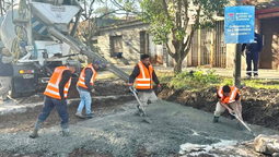 lomas: realizan obras de bacheo y repavimentacion en distintos barrios
