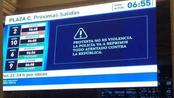 La Policía va a reprimir: el aviso del Gobierno en las estaciones de trenes