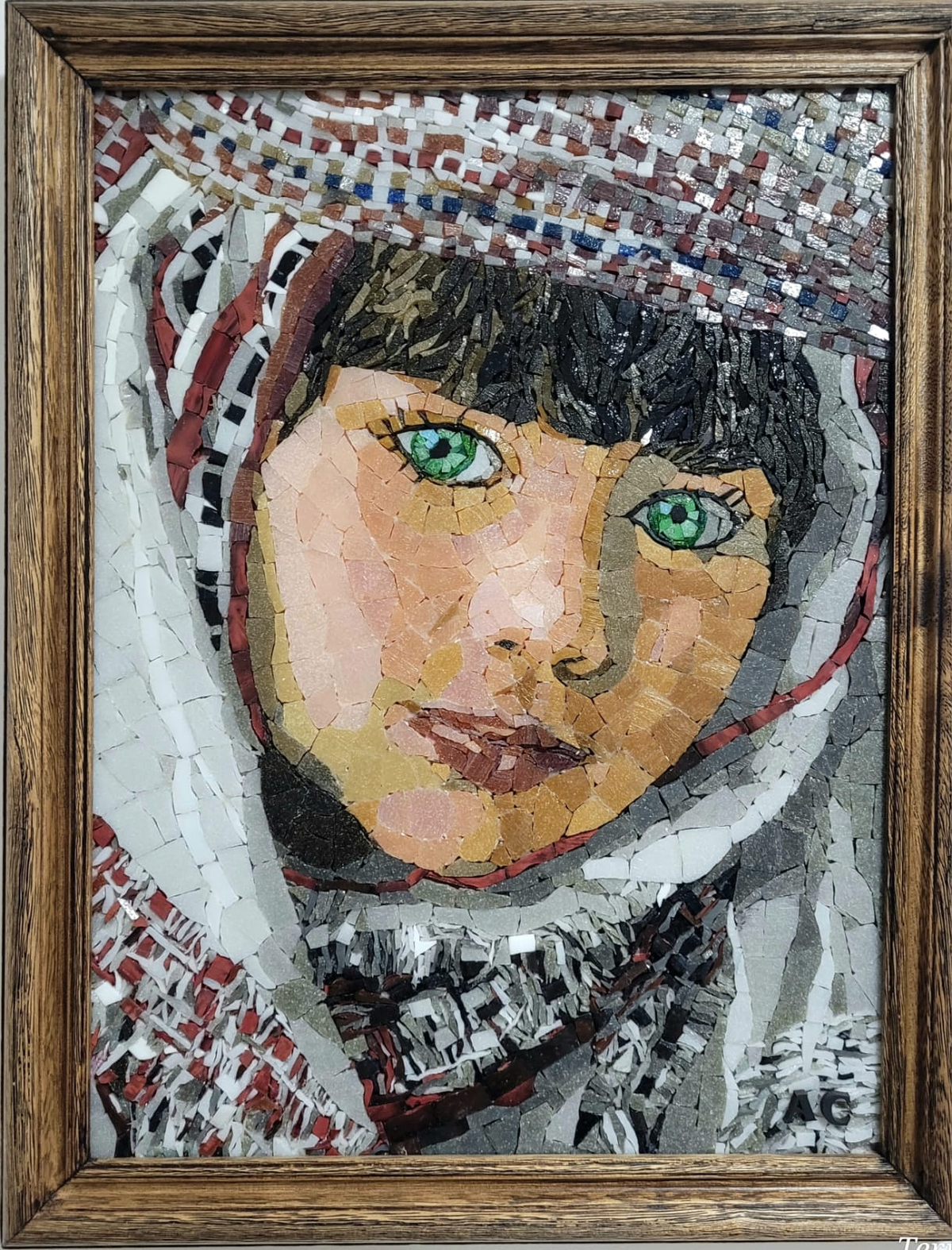 Uno de los trabajos de Alejandra. 