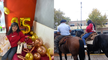 Chica de San Vicente cumplió 15 y la fueron a buscar a caballo a la escuela: Honrar la tradición