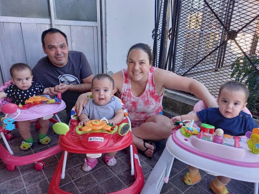 Julieta, Victoria y Delfina cumplen un a&ntilde;o de vida.