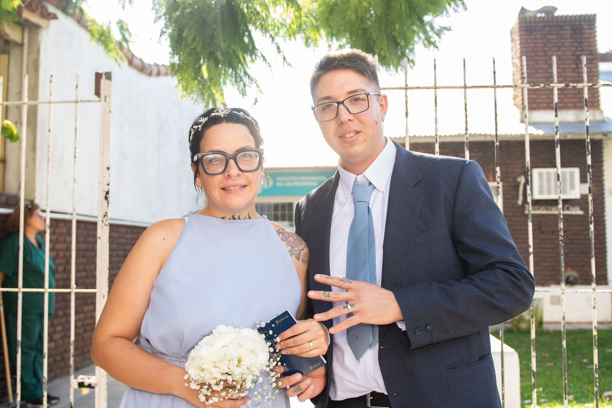Ivana y Facundo se casaron por civil el pasado 24 de abril.