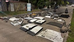 allanaron taller mecanico en lanus: un aprehendido por autopartes robadas