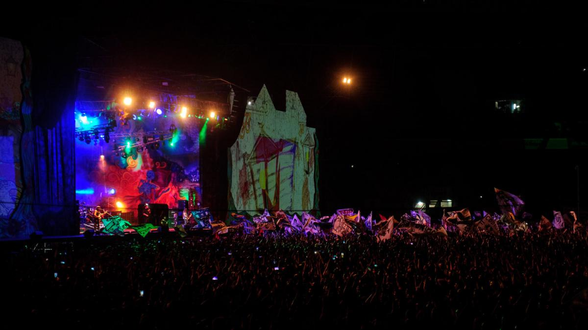 El recital de La Renga en el estadio de Racing.