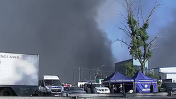 ezeiza: como sigue la situacion tras el incendio en el polo industrial