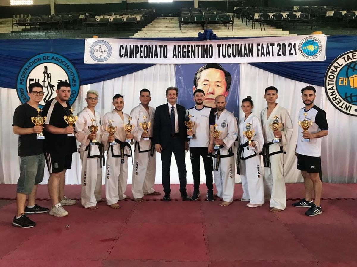 Diez brownianos ganaron en el Campeonato Nacional de Taekwondo ITF
