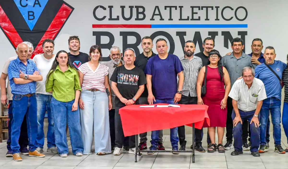 Agust&iacute;n Galeota cuando asumi&oacute; en el club.