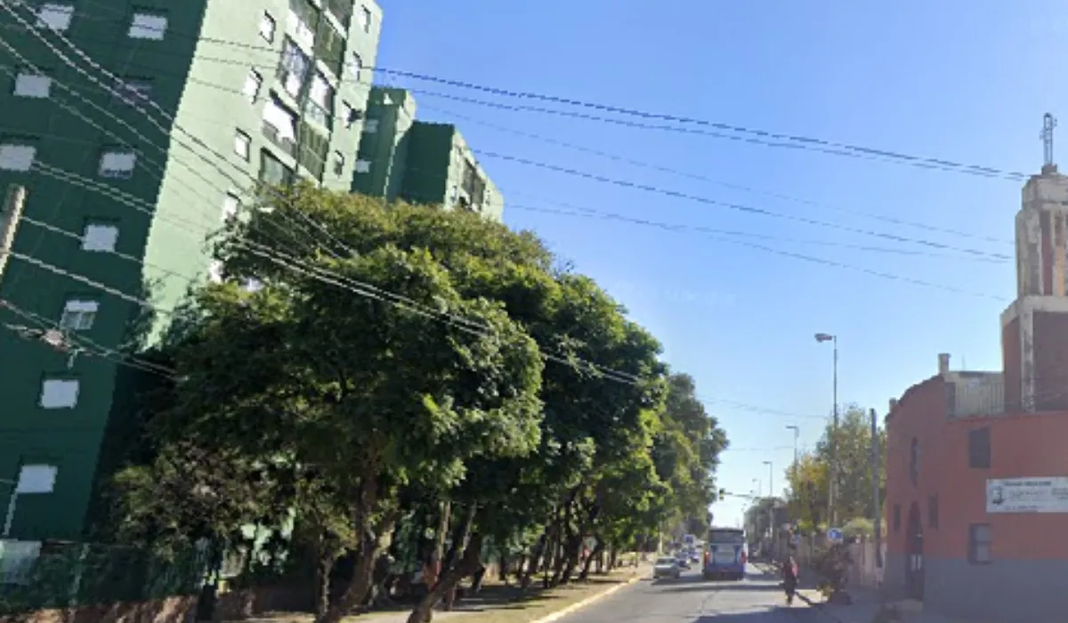 El lugar del crimen en Lanús.