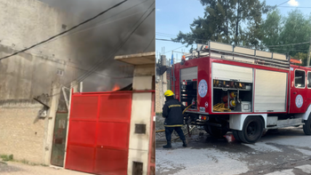 Esteban Echeverría: tres dotaciones de Bomberos controlaron el incendio de una casa