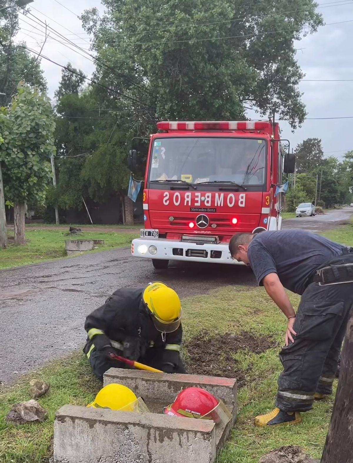 Bomberos de Longchamps asistieron r&aacute;pidamente.&nbsp;