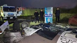 allanamiento en un desarmadero de autos en almirante brown: dos detenidos
