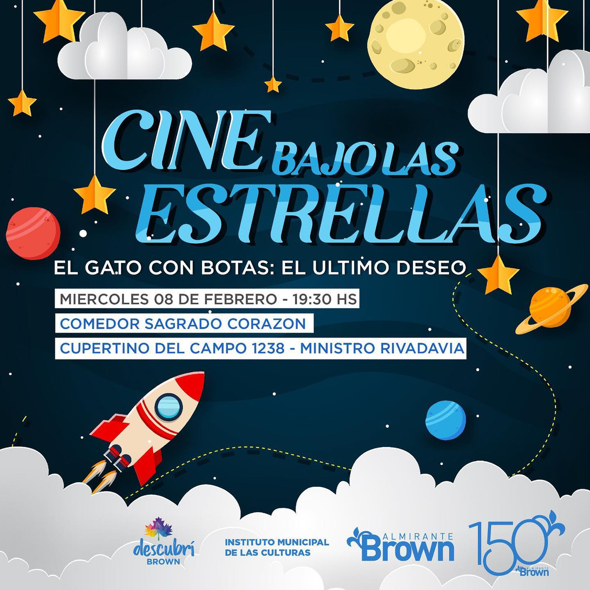 La película se transmitirá este miércoles en Ministro Rivadavia, Almirante Brown. 