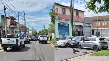 Almirante Brown: una persecución policial terminó en un violento choque en el límite de San José y José Mármol
