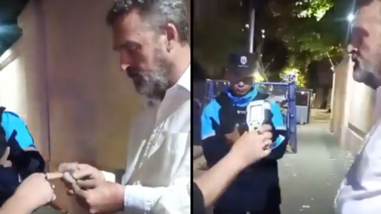 Conductor alcoholizado agredió a policías: Te mataría porque sos gay