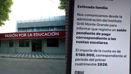 intento de estafa a familias del colegio grilli de monte grande: enviaron mails por supuestas cuotas adeudadas