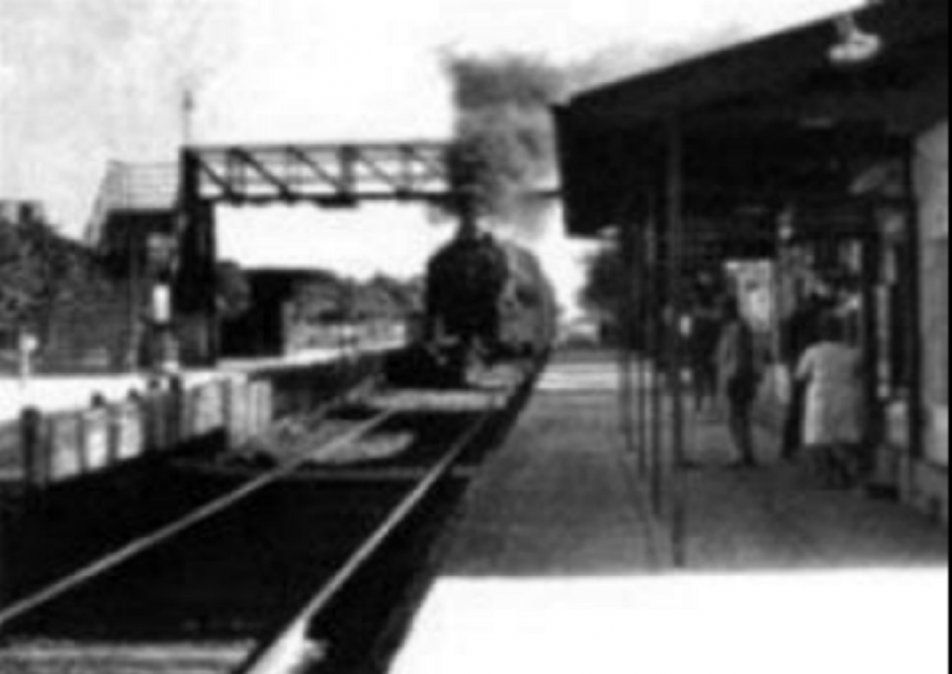 Im&aacute;genes de archivo del ferrocarril en la estaci&oacute;n de Glew