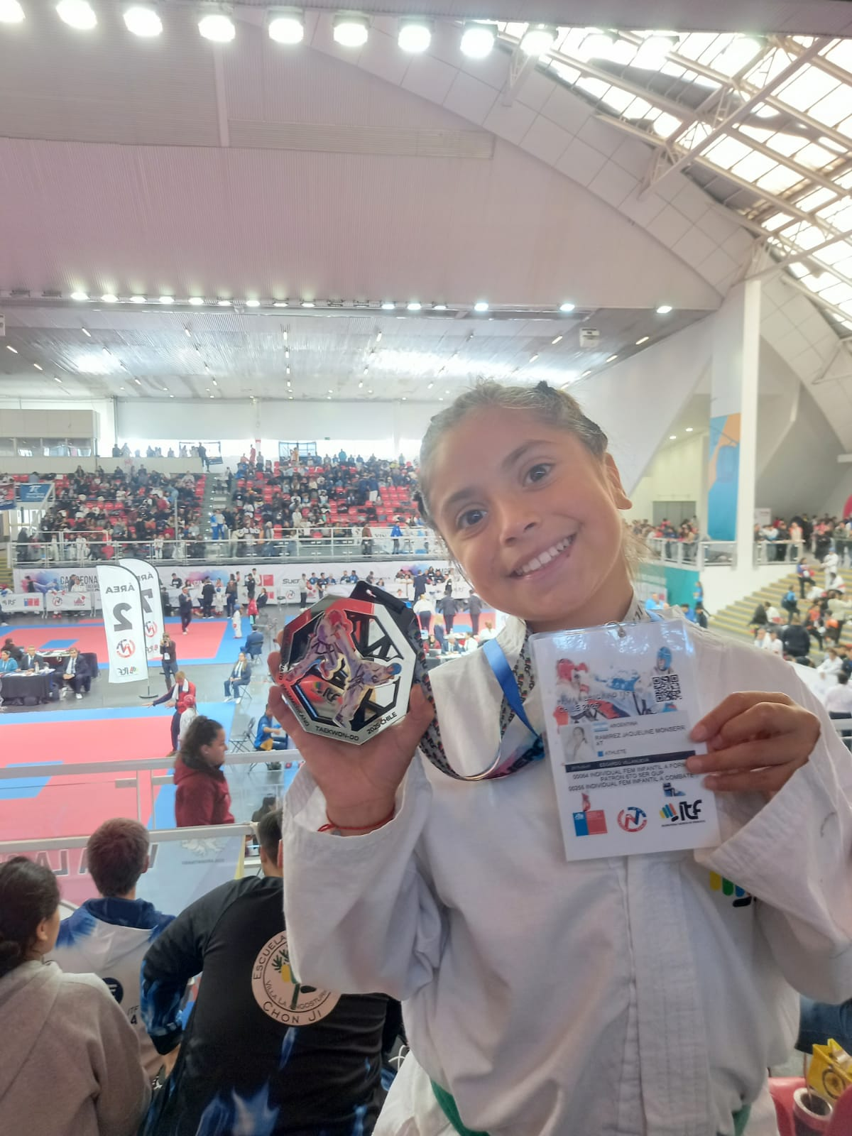 Jaqueline Ramírez tras el triunfo representando al Club Social de Alejandro Korn.