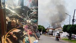 san francisco solano: dos viviendas quedaron totalmente destruidas tras incendiarse