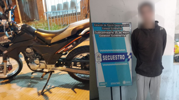 Esteban Echeverría: un delincuente detenido por robar una moto
