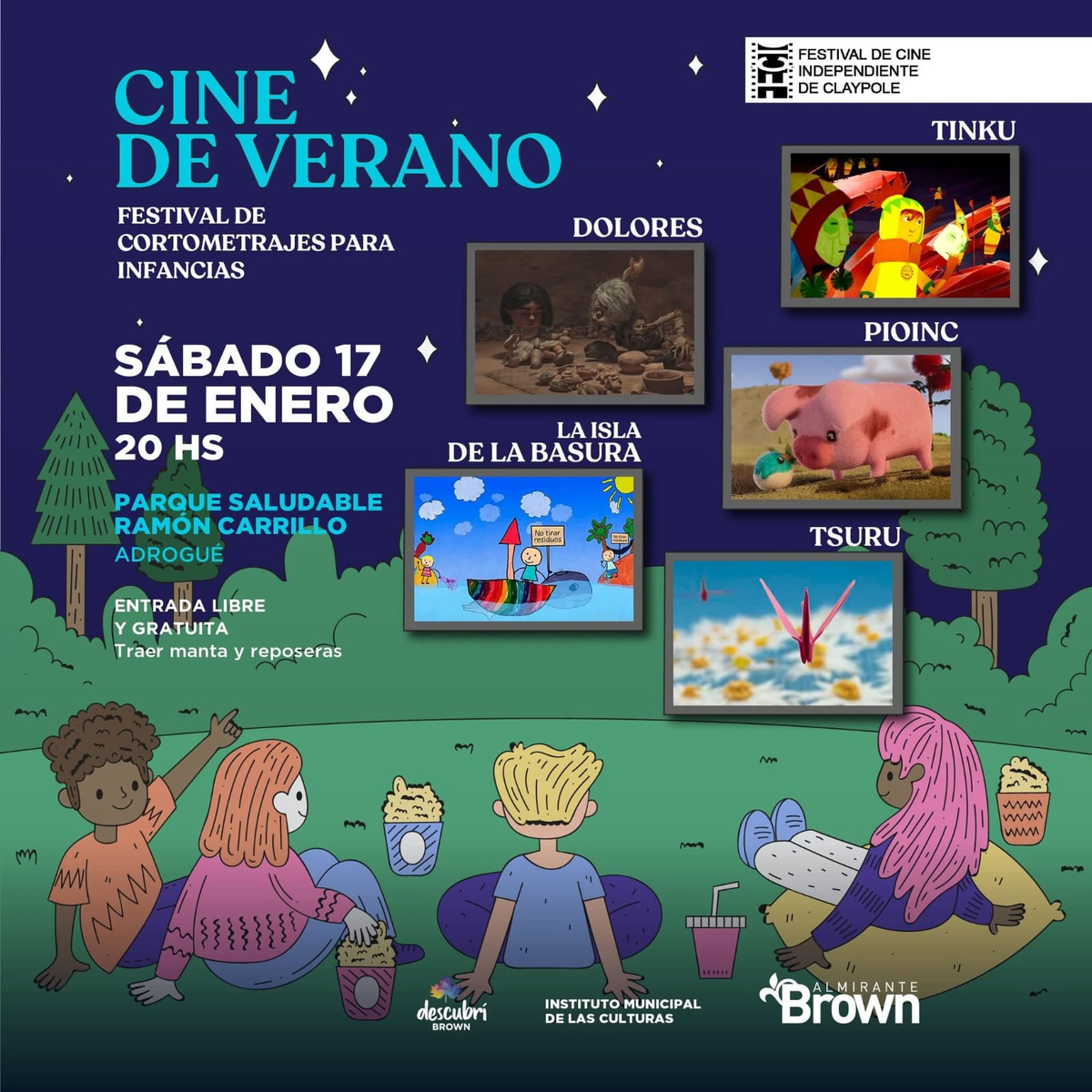 Flyer difundido por Almirante Brown.