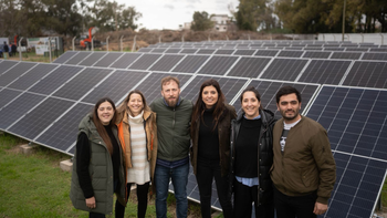 Lomas: Otermín y Vilar inauguraron el Parque Solar Diego Armando Maradona