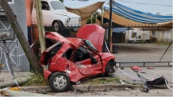 Terrible accidente en Monte Grande sobre Enrique Santamarina