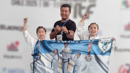 dos taekwondistas del club social de alejandro korn subcampeonas en chile
