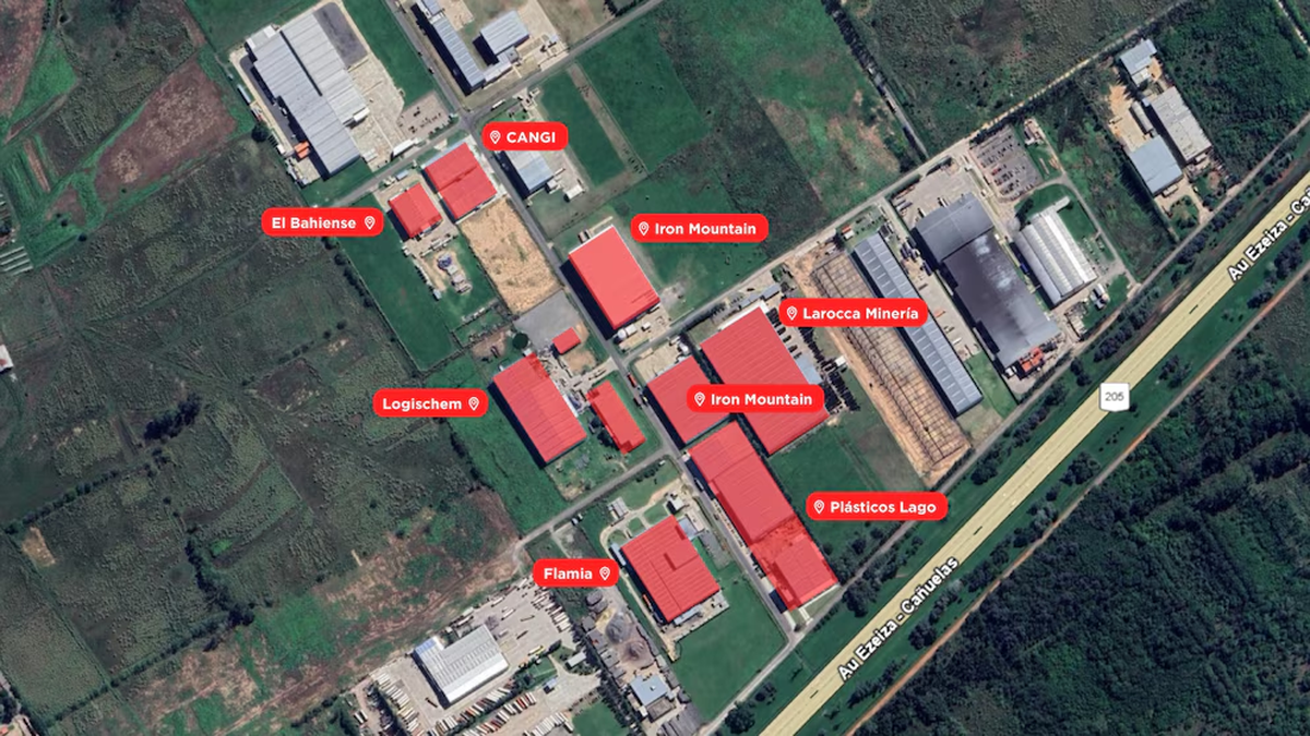 Las fábricas que se encuentran dentro del Polo Industrial de Ezeiza.