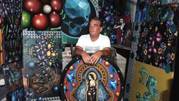 las obras de un artista de monte grande quedaran instaladas en una basilica en italia
