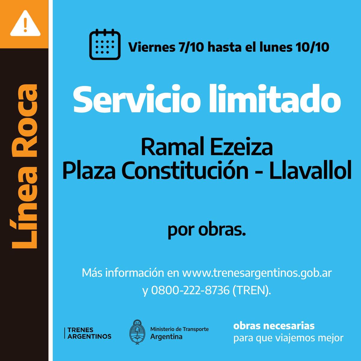El servicio de trenes no circulará por Monte Grande hasta el martes.