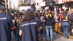 operativo migratorio en once: controles en la via publica y siete demorados