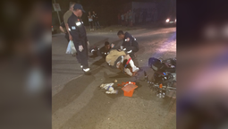un motociclista hospitalizado en san vicente por un choque en la avenida sarmiento